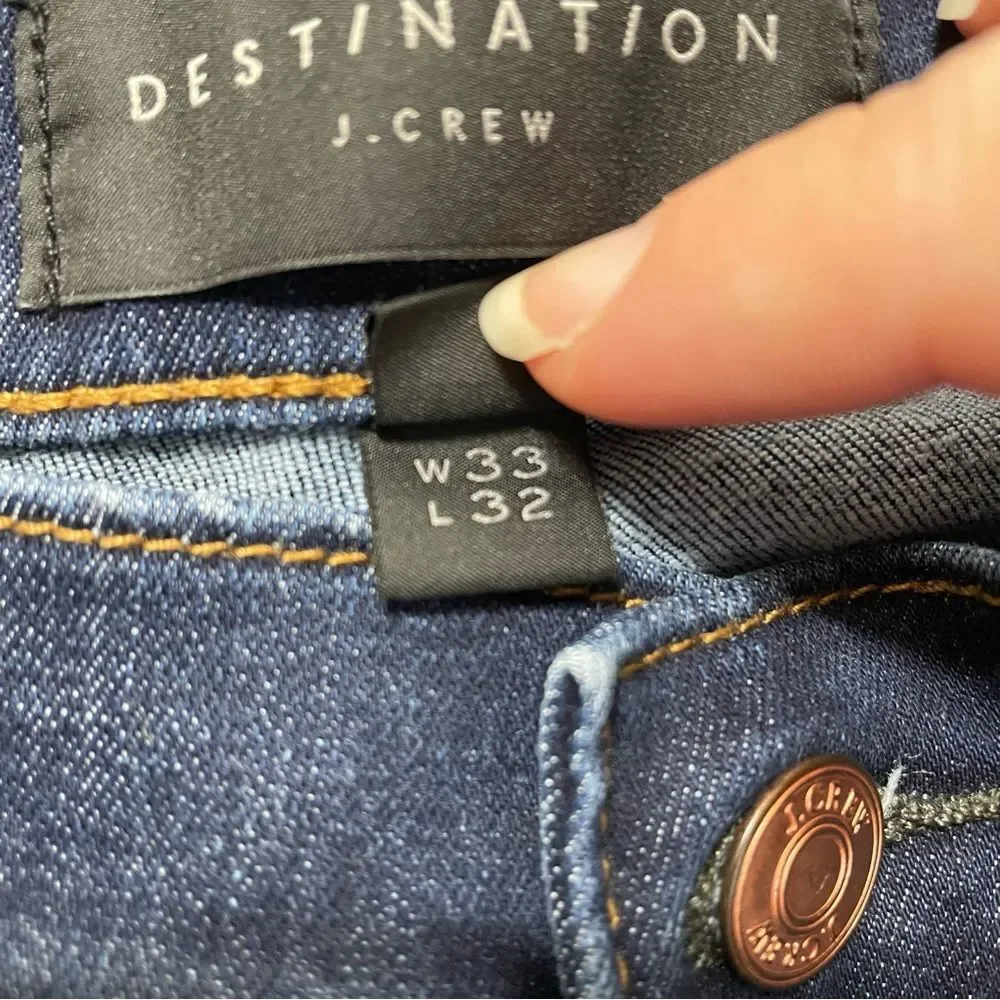 J. Crew Destination 770 Straight Mens Jeans Size 33/32